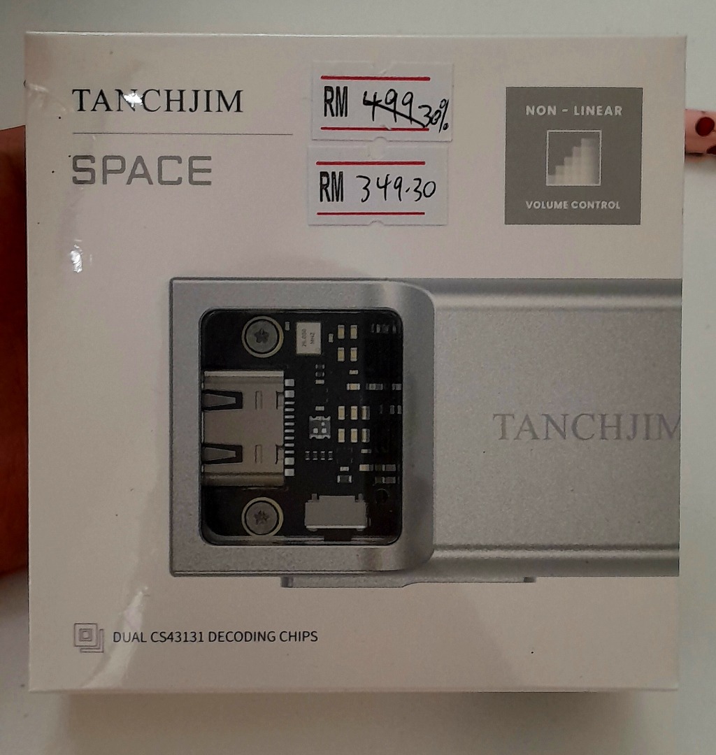 TANCHJIM SPACE DAC/AMP Portatile USB-C – Doppio CS43131, Uscita 3.5mm E 4.4mm Bilanciata, DSD256, 132dB Range Dinamico