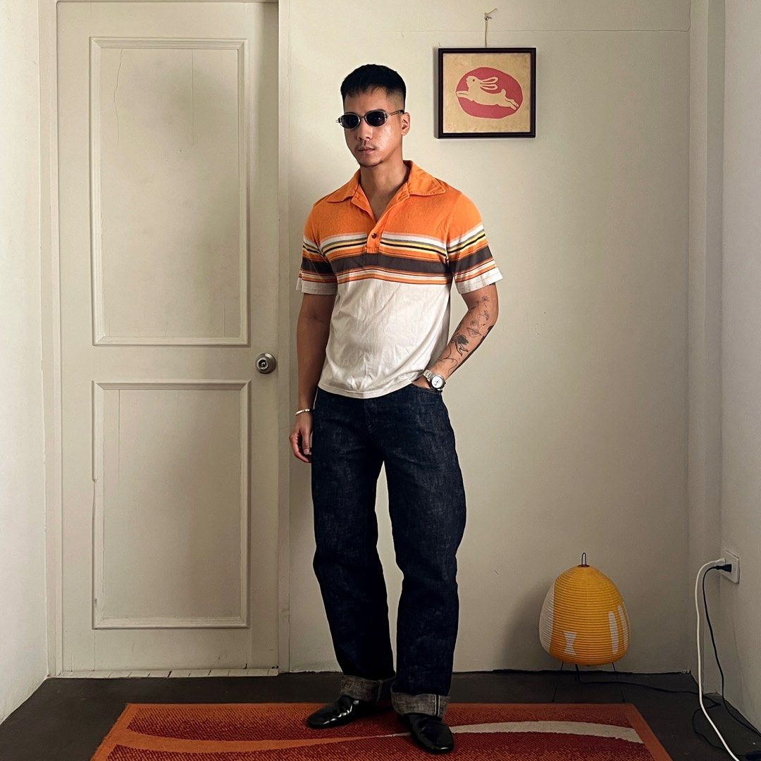 The Flat Head Japan polo shirt (Category: Tshirts & Polo Shirts ) located in Manila. Submitted by mmmoood_ (Listing ID 1396116895, Image 2). Description: The Flat Head Japan Pit to pit - 19 in Length - 24.5 in Price: 1,500 php.