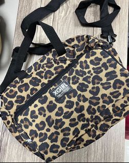 日本雜誌附錄X-GIRL豹紋圖案斜孭袋64216185323265110