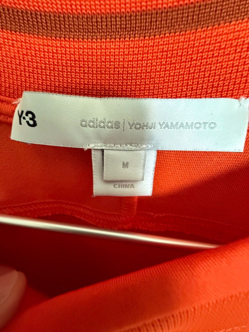 Y-3 Adidas Yohji Yamamoto Orange T-Shirt - Size M (Category: Tshirts & Polo Shirts) located in Singapore. Submitted by anguishge (Listing ID 1396155459, Image 3). Description: Excellent condition, worn about three times.