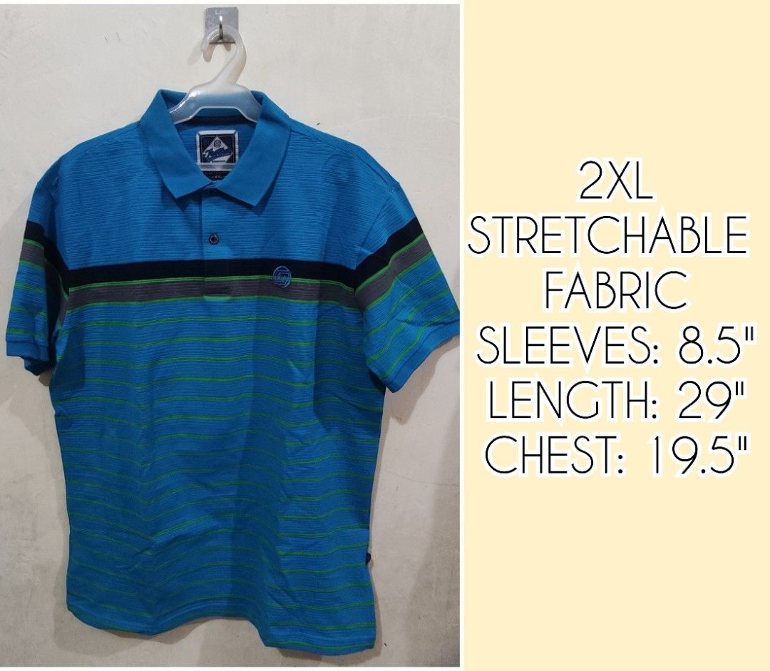 PLUS SIZE MEN'S TOP 150 PESOS (Category: Tshirts & Polo Shirts ) located in Pateros City. Submitted by Mixed.Selection (Listing ID 1401257804, Image 2). Description: ₱ 150 EACH!!!!! NOTE!!!! ✅ALL ITEMS ARE PRELOVED/SECOND-HAND! ✅PLEASE MANAGE YOUR EXPECTATIONS! (Item may have minimal flaws like washable/not washable stains, runs, minimal faded color etc..) ✅SIZES ARE INDICATED IN EACH PHOTO ✅USED MEDIDA/MEASURING TAPE IN INCHES! 📍 Pateros, Metro