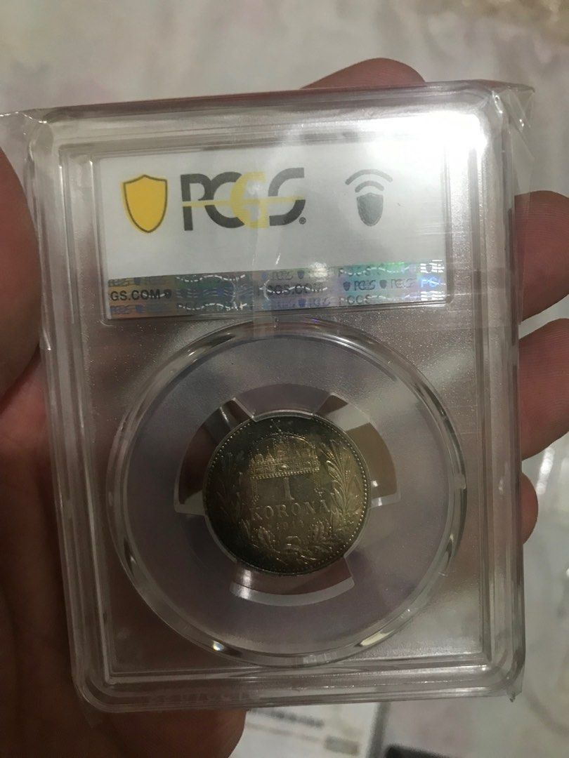 1914-KB PCGS MS-63 匈牙利Korona 古幣, 興趣及遊戲, 收藏品及紀念品, 錢幣- Carousell