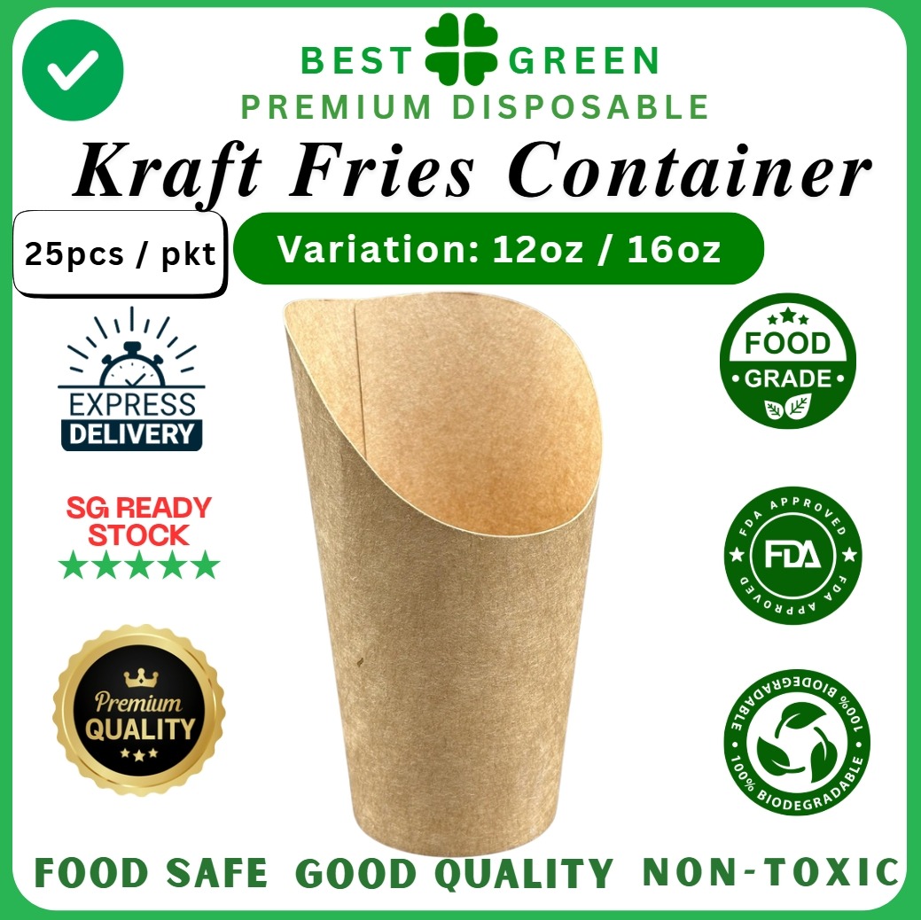 [25pcs] PCS Premium Kraft Paper Waffle / Eggette / Fries / Snack ...