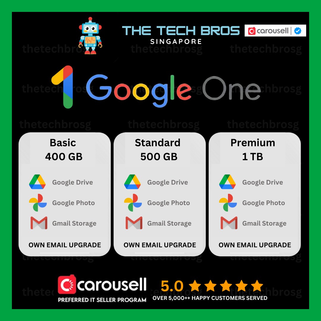 ⭐️ Google Drive Storage Upgrade Google One Storage Upgrade | 400GB ...