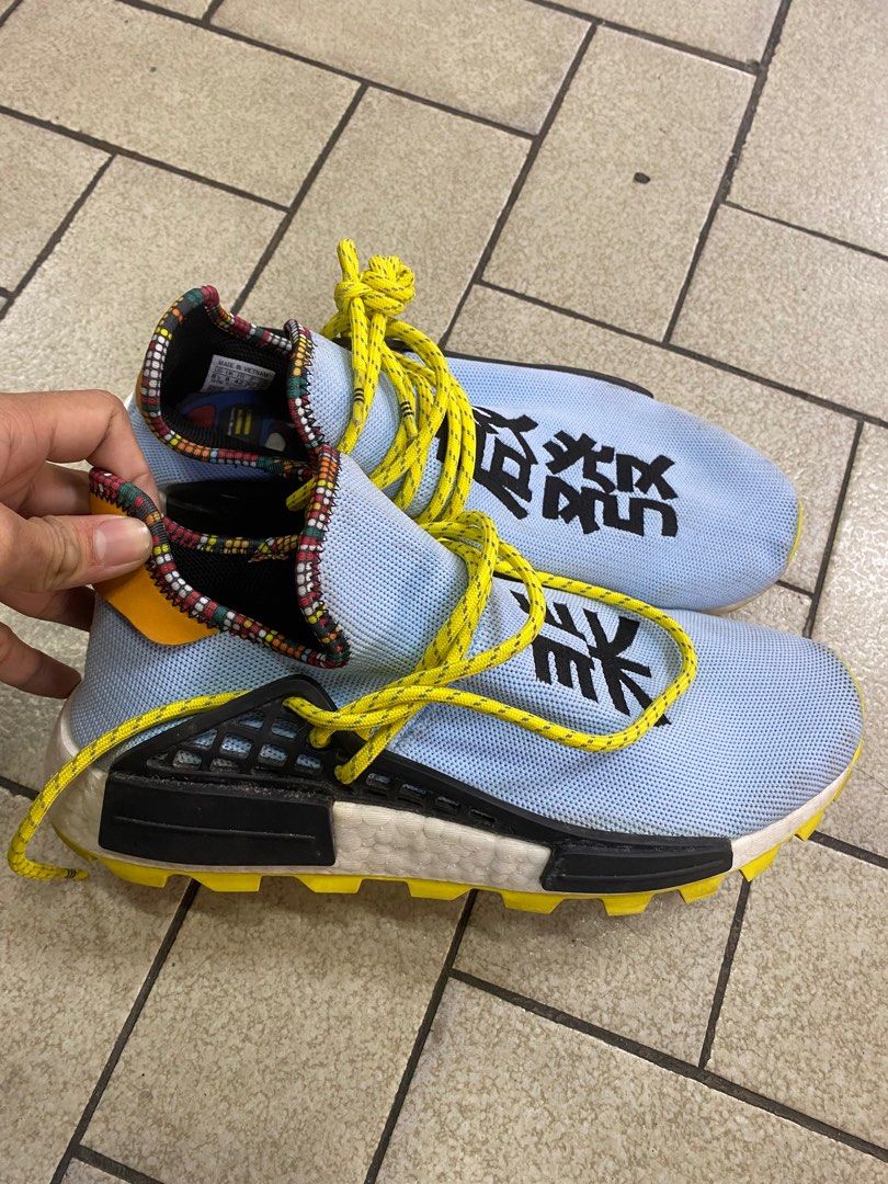 Adidas Pharrell Williams Human Race Sneakers (Category: Sneakers) located in Pasig City. Submitted by bootsoftravel_ph (Listing ID 1401213018, Image 1). Description: adidas x Pharrell Williams multicoloured Human Body NMD used - Good FOR SALE No box Issue: no issue Price ₱ 3,000 size: US 8.5us We ship nationwide 🚚.
