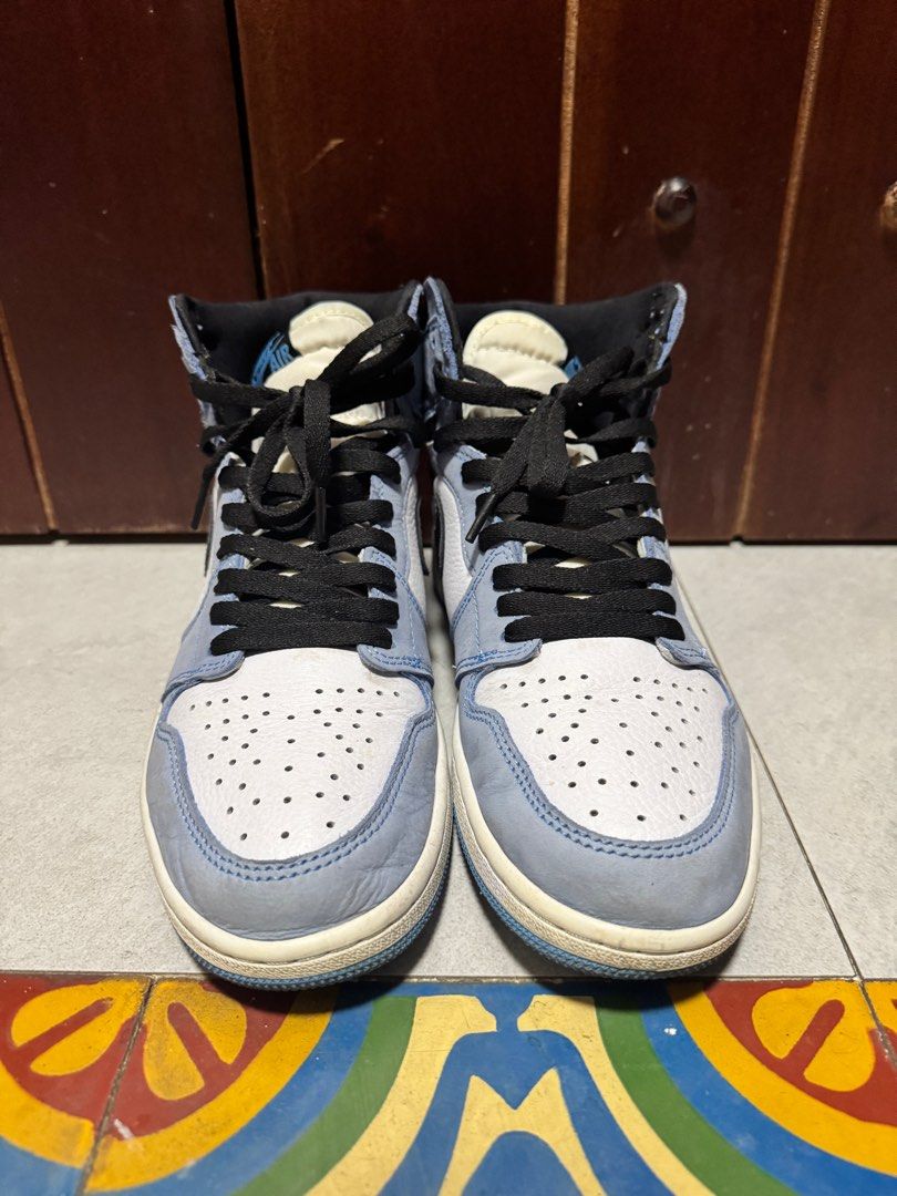 Jordan 1 High OG University Blue (Category: Sneakers) located in Manila. Submitted by ml0626 (Listing ID 1401186752, Image 2). Description: RFS: nag sawa nalang No box, just the shoes. .