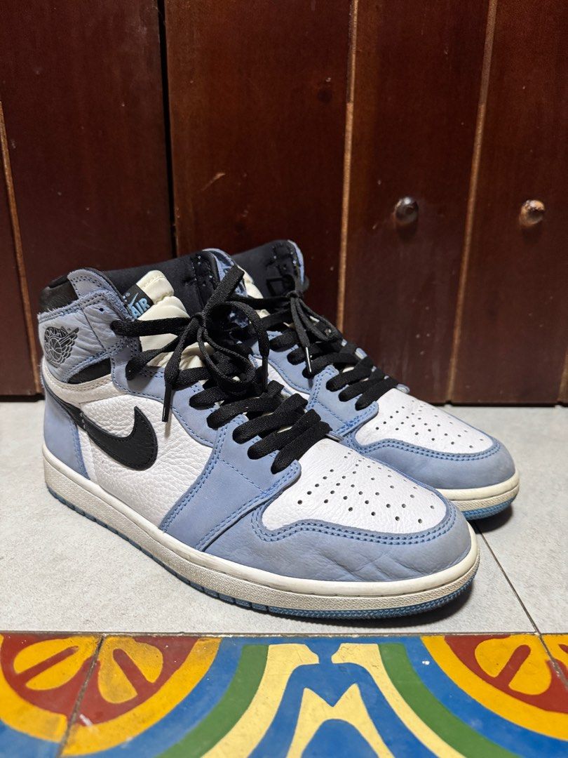Jordan 1 High OG University Blue (Category: Sneakers) located in Manila. Submitted by ml0626 (Listing ID 1401186752, Image 1). Description: RFS: nag sawa nalang No box, just the shoes. .