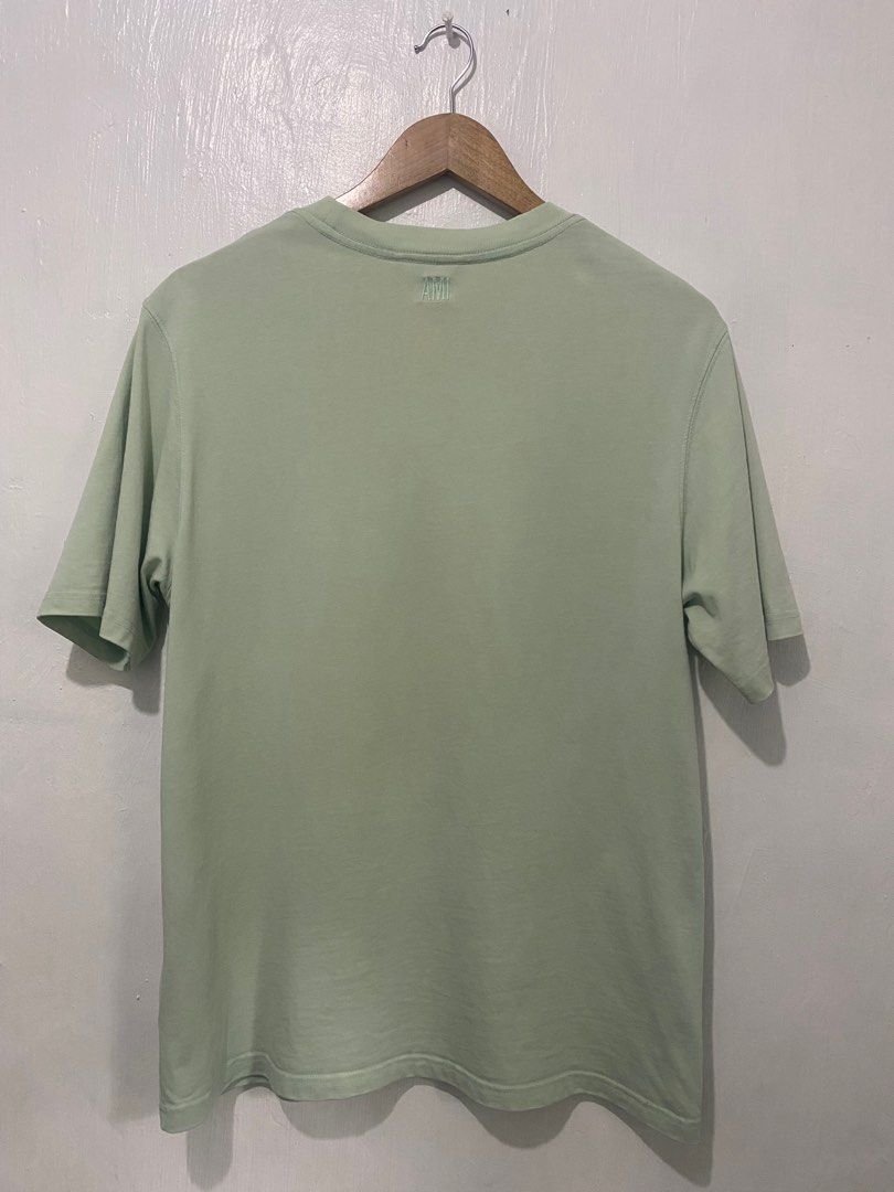 AMI Paris Green T-shirt (Category: Tshirts & Polo Shirts ) located in Sorsogon. Submitted by ninjathrift (Listing ID 1401180070, Image 2). Description: Like New Condition 20 width, 27 lenght 9.5/10 Color Rate Issue: very Small dirt shown on last photo (not sure if washable).