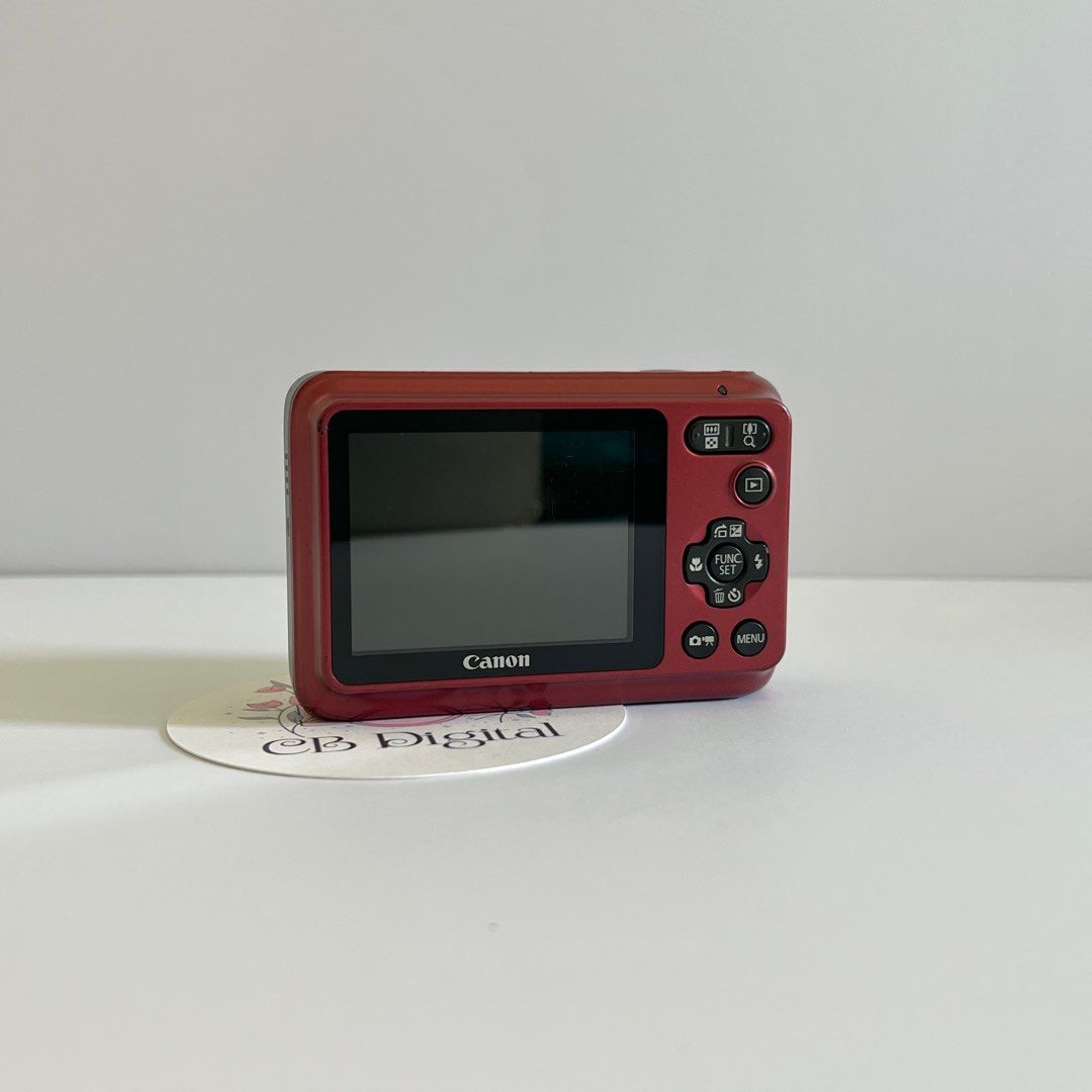 Canon Powershot A800 RED Digital Camera Digicam (Category: Cameras) located in Lipa City. Submitted by cbdigital (Listing ID 1401183858, Image 2). Description: Interested buyers, please message me at my ig:@cbdigitalph [USED] Canon Powershot A800 10 MP 3.3x Optical Zoom INCLUSIONS: Unit Battery Charger 2GB Memory Card Wrist Strap Camera Case ✅✅ LENS ZOOM, FLASH, ALL BUTTONS WORKING PRICE: ₱4,500 Message us for sample shots. OTHERS: [Common to use