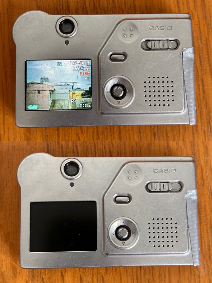 Casio exilim ex-m1 digital camera digicam (Category: Cameras) located in Manila. Submitted by pl4y_it_4g4in (Listing ID 1401211225, Image 2). Description: Good working condition Issue no battery door (nilagyan ko lang ng tape) Flash ok Zoom in out ok Buttons ok Screen ok Viewfinder ok All shooting mode ok Video mode ok With battery and sd card only .