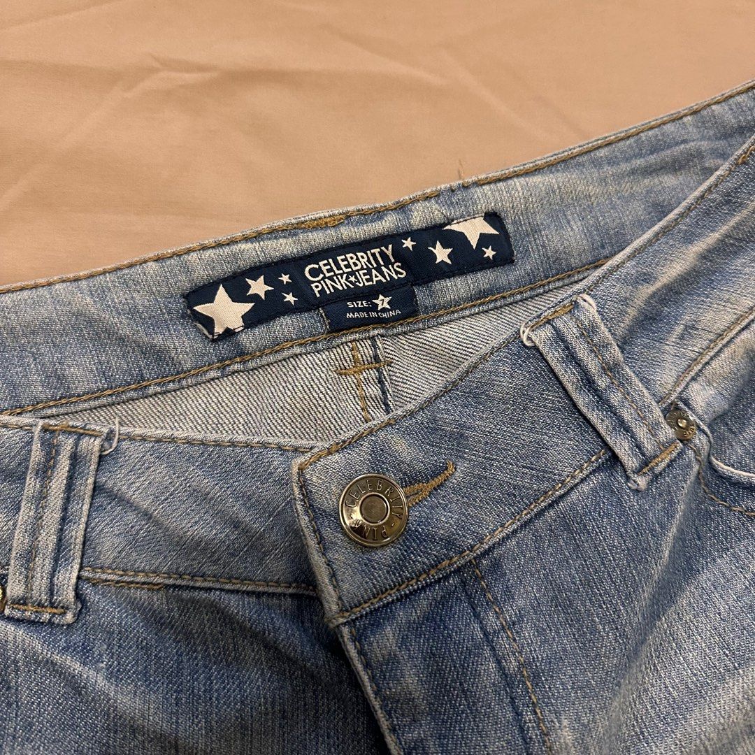 Celebrity Pink Jeans Denim Shorts (Category: Shorts) located in Quezon City. Submitted by secondseason_ph (Listing ID 1401169727, Image 3). Description: Size 7/M, Fits S to M • Authentic and preloved. • Colors may vary slightly due to lighting. • Ships via Lalamove (within Metro Manila) and J&T Express (outside Metro Manila). More items are found on our Instagram @secondseason_ph..
