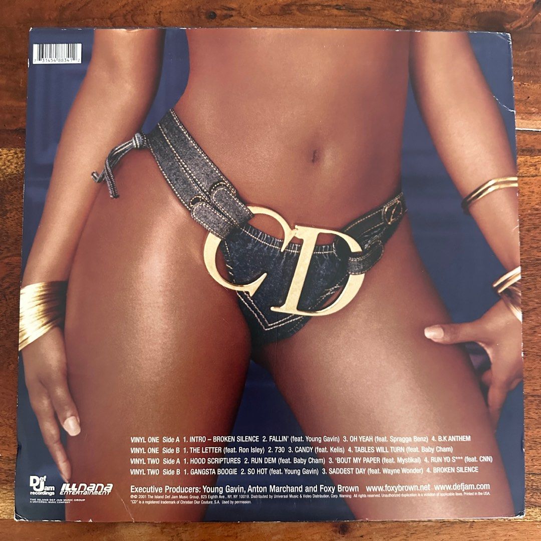 ?? Foxy Brown - Broken Silence (2001) Hip Hop Rap Reggae LP x2 