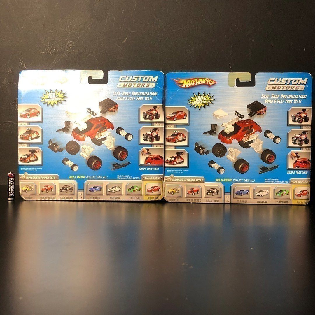 Hot Wheels Custom Motors Rally Car Starter Set Interchangeable