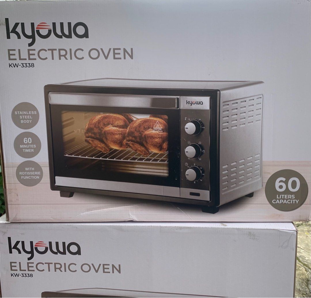Kyowa Electric Oven 60 Liters (Category: Ovens & Toasters) located in Quezon City. Submitted by 02kdz (Listing ID 1401209701, Image 1). Description: BRAND NEW Kyowa 60 Liters Oven ₱5500+sf (negotiable).