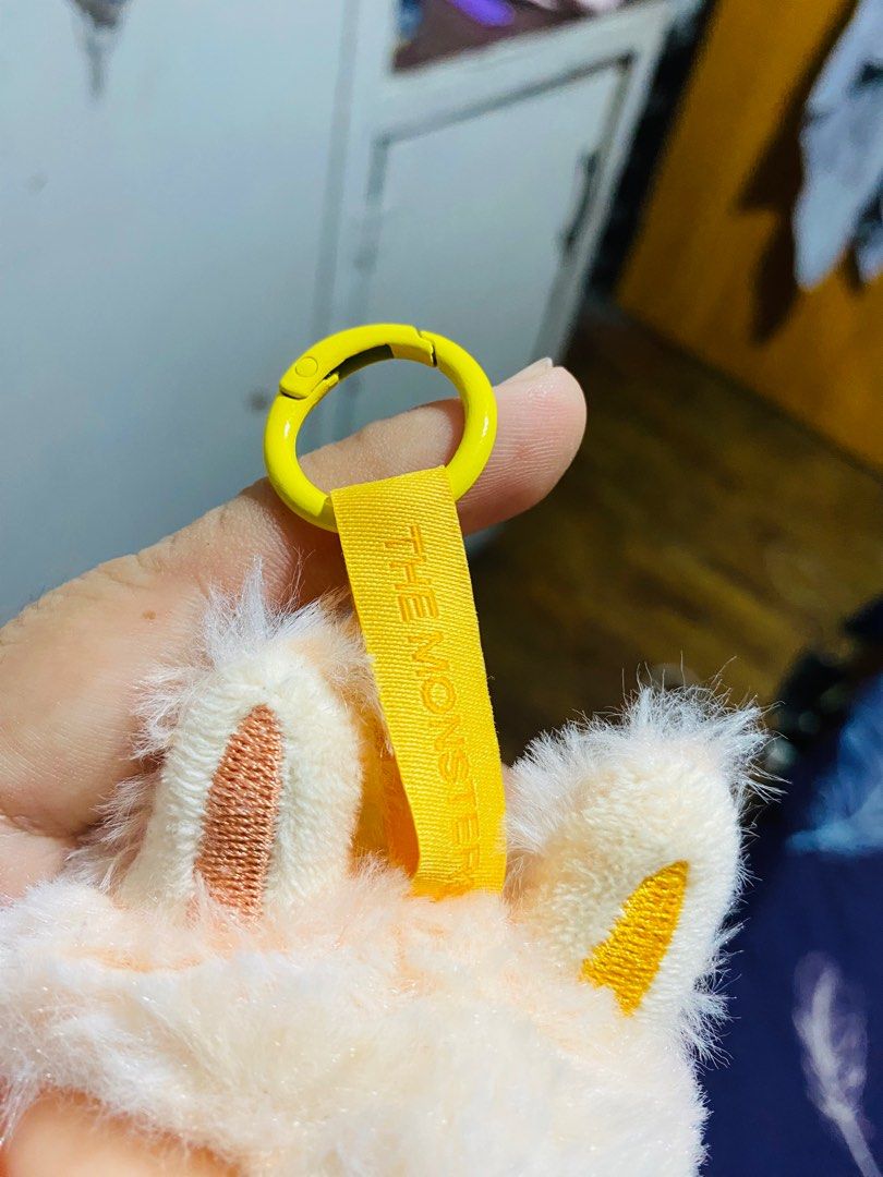 Labubu Pop Mart The Monsters Plush Keychain (Category: Plushies & Soft Toys) located in Cainta. Submitted by sjprelovedbotique (Listing ID 1401320728, Image 2). Description: No Box Not Authentic.