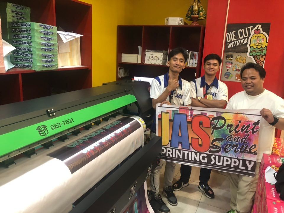 LARGE FORMAT PRINTER MACHINE DUAL HEAD (Category: Printers, Scanners & Copiers) located in Manila. Submitted by melvinflor41363 (Listing ID 1401173465, Image 1). Description: LARGE FORMAT PRINTER MACHINE Price Starts @ Php159,000 Supplier of Brand New DX11, Dual Head DX11 & i3200 Tarpaulin Sublimation Printer Machine 6ft and 10ft, Brand New Laser Cutter and Brand New Cutter Plotter, Brand New Heat Press and other kind of printing machines. TARPAU