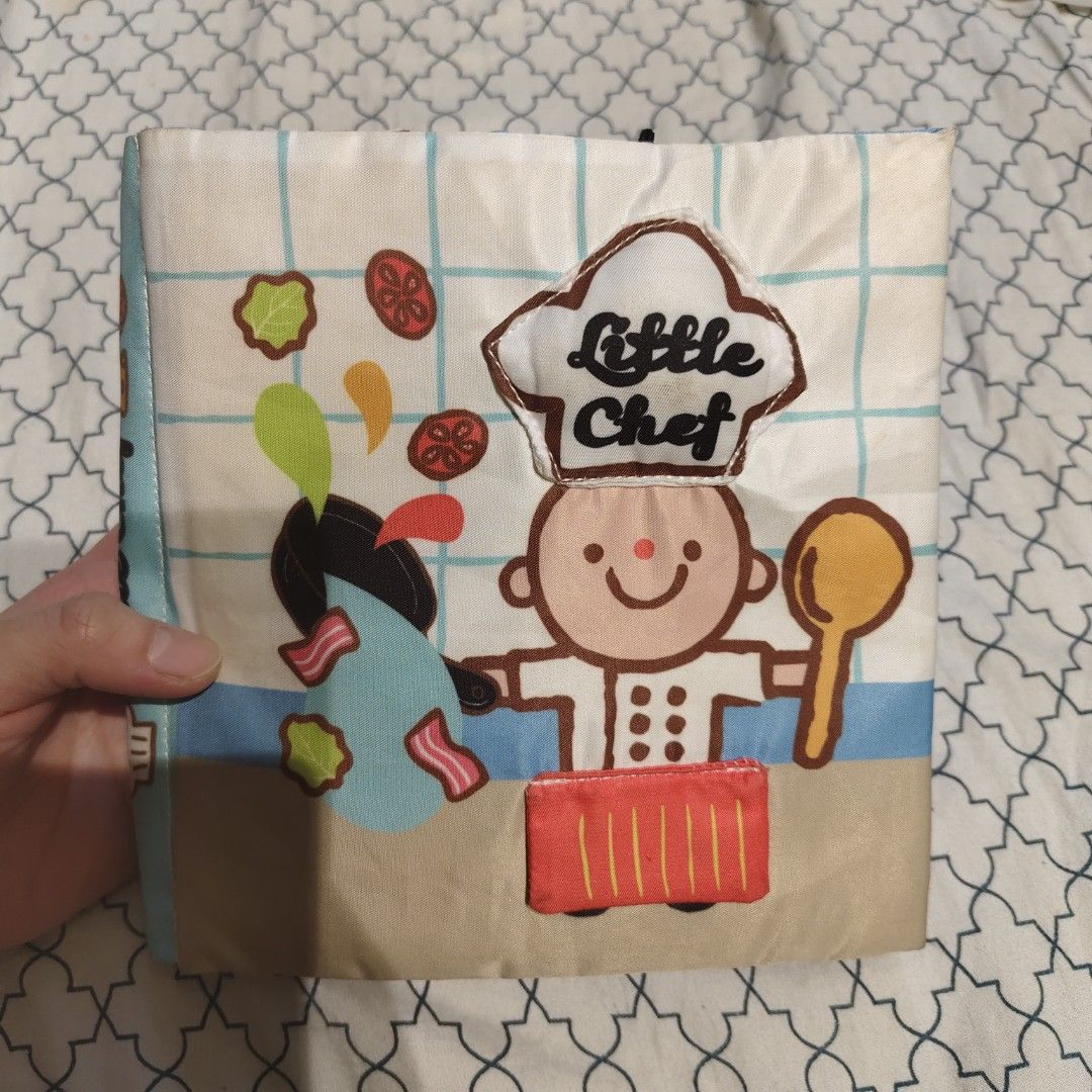 Little Chef Cloth Book for Babies (Category: Children's Books) located in Caloocan City. Submitted by abbyyaotuazon (Listing ID 1401282537, Image 2). Description: missing 1pc tomato .