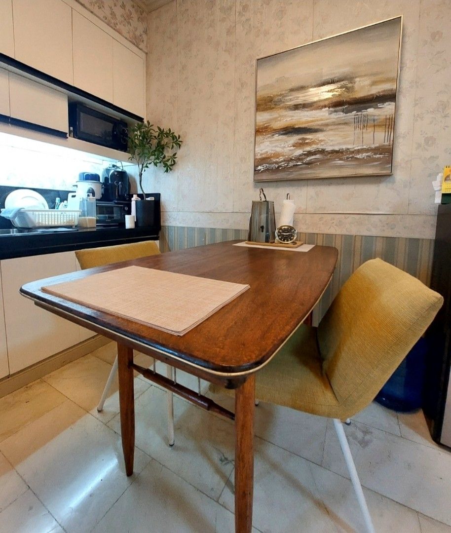 Mid Century Danish Solid Wood Dining Table 4-6 seater (Category: Tables & Sets) located in Quezon City. Submitted by every2nd_counts (Listing ID 1398037556, Image 3). Description: -RUSH, move out sale -Mid Century Danish Solid Wood Dining Table -Timeless, durable, minimalist design focused on beauty & functionality -Solid Wood Pencil Type Legs (vintage look) -Comfortable seating, versatile size -Dimensions 54 x 30 x 31 inches (L-W-H) - 18,000 Din