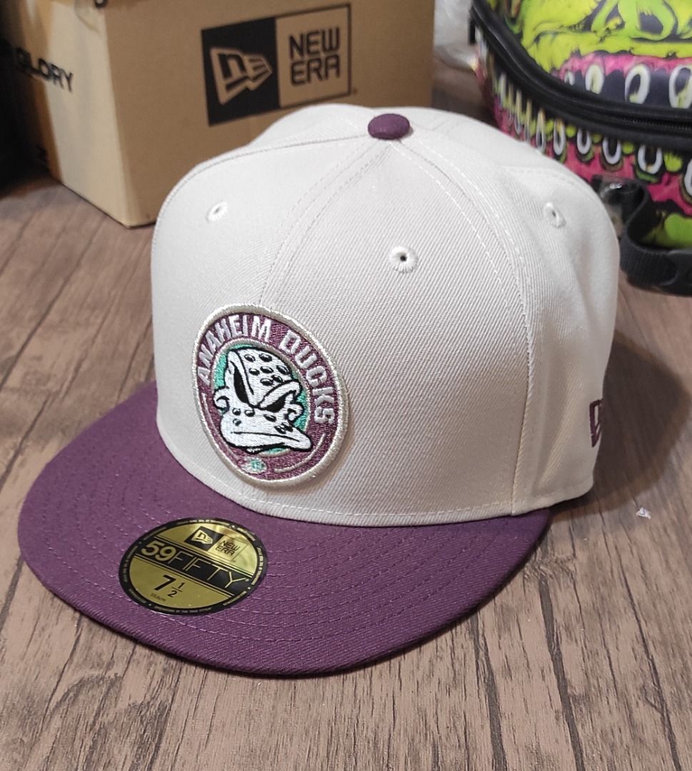 Mighty Ducks NHL New Era Fitted Cap Hat (Category: Caps & Hats) located in Quezon City. Submitted by babybomber69 (Listing ID 1401183293, Image 1). Description: Mighty Ducks x New Era (Box in the background is only for display) Brand New Size 7 1/2 .