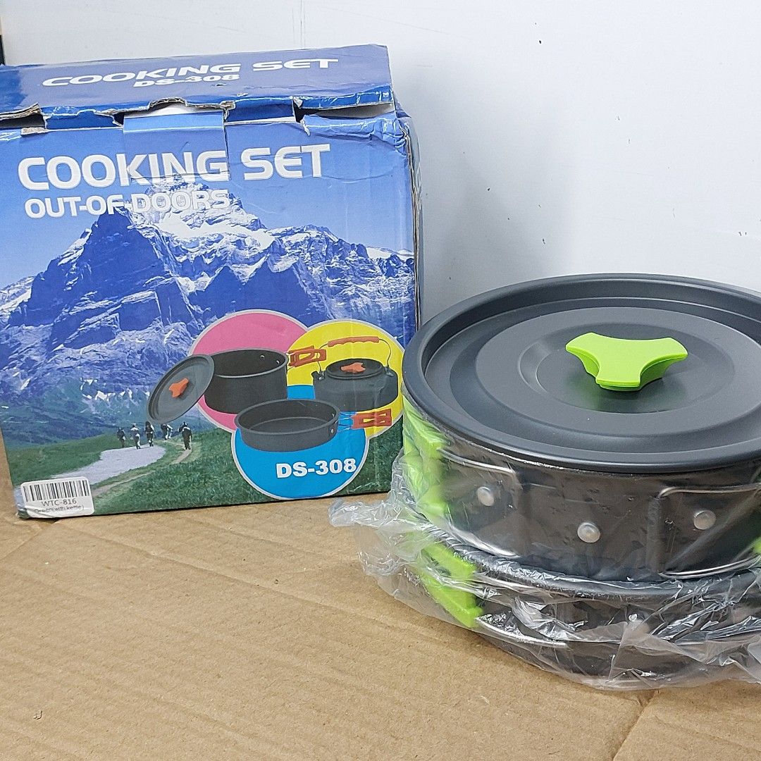 Outdoor Cooking Tools SET (New/With Box) (Category: Hiking & Camping) located in Manila. Submitted by booktok_ph (Listing ID 1401297630, Image 1). Description: Brand new Outdoor Cooking Tools SET Php599 only! - Comes with the original box. - Designed for outdoor cooking. - Compact and easy to carry. - Perfect for camping and outdoor adventures. 📍Marikina City 📦 COD Nationwide | Fast and Reliable Shipping For inquiries, feel free to message us! 