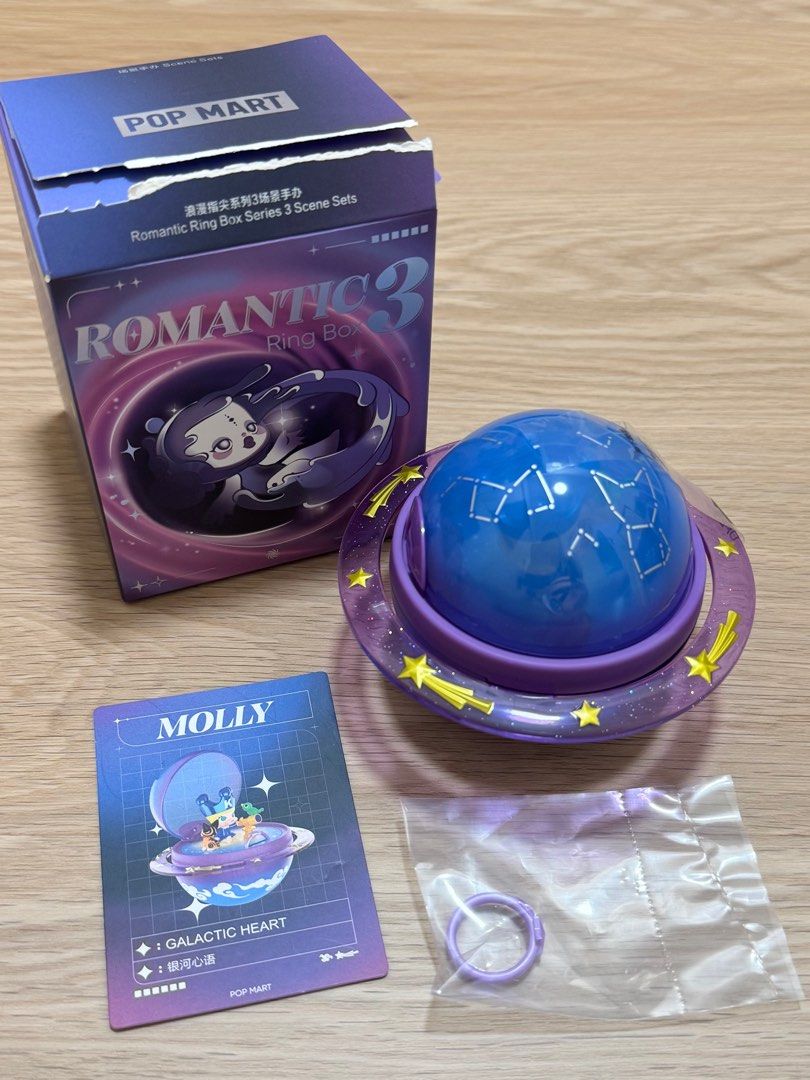 POPMART ROMATIC RING BOX 3 (Category: Toys & Games) located in Georgetown. Submitted by yumi63 (Listing ID 1401257216, Image 1). Description: ✨AUTHENTIC POPMART ✨OPENED BOX CHECK CONDITION ONLY ✨MOLLY✨.