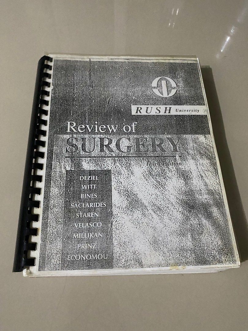Review of Surgery Third Edition (Category: Textbooks) located in Cebu City. Submitted by geez_md (Listing ID 1401214006, Image 1). Description: .