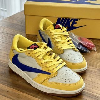 靴 Jordan 1 Travis Scott Canary 24.5 NO BOX Travis scott canary For Sale | Sneakers | Carousell Singapore