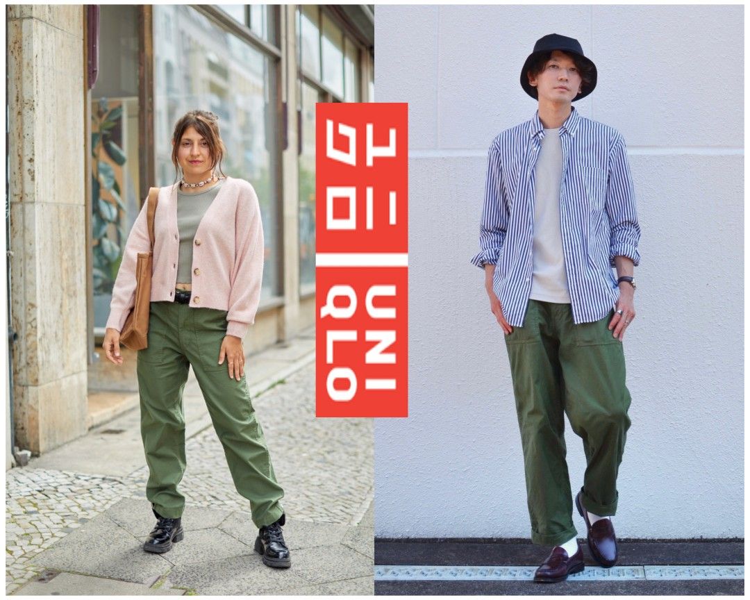 UJ71: Uniqlo Olive Utility Work Pants (Small on Tag) (Category: Trousers) located in Baguio. Submitted by thanksgodforthedogs (Listing ID 1401286366, Image 1). Description: Tap and Swipe for Actual Photos and Details UNIQLO UTILITY WORK PANTS TAG: SMALL COLOR: OLIVE Manual Measurements (Medida) W: 31" Length: 38" Rise: 12" 7 Pockets NOT FADED Can Be UNISEX Condition: Like New P480+ SF.