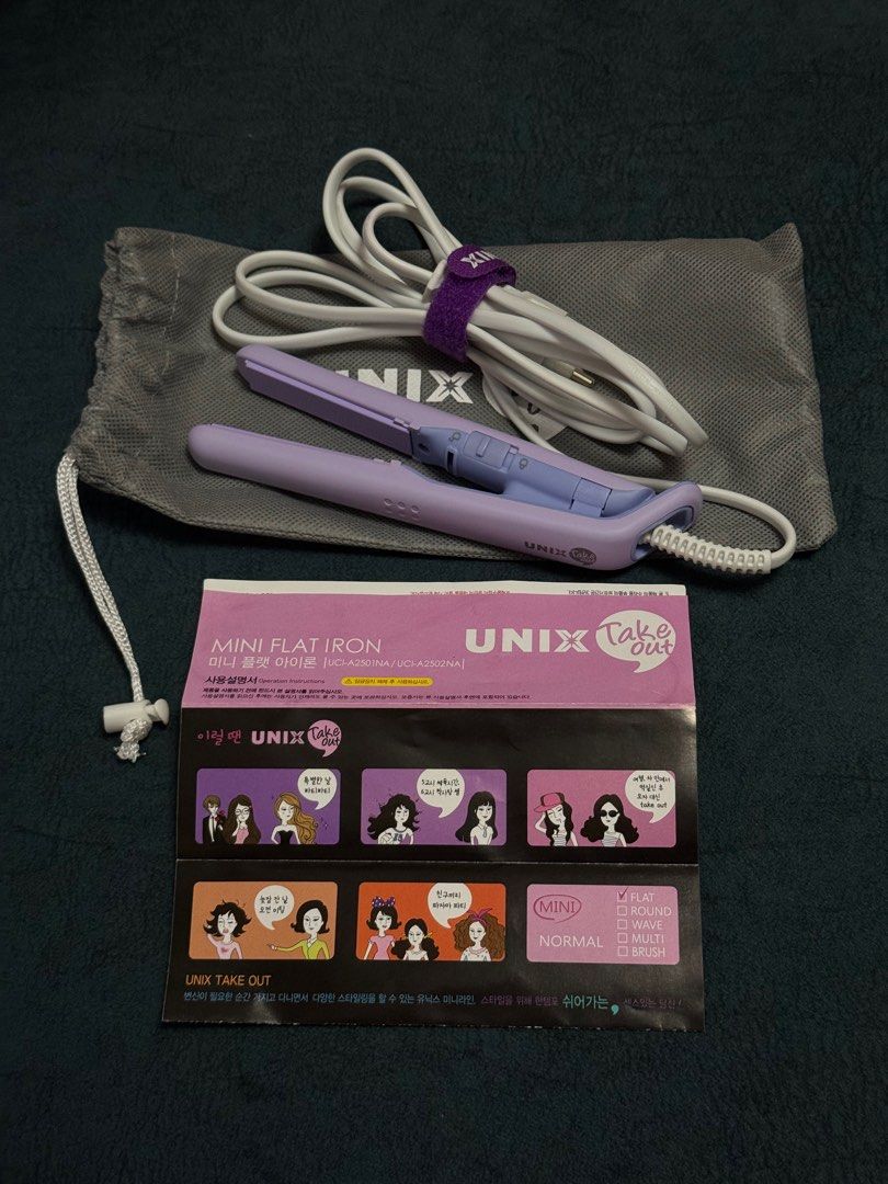 UNIX Mini Flat Iron, Beauty & Personal Care, Hair on Carousell