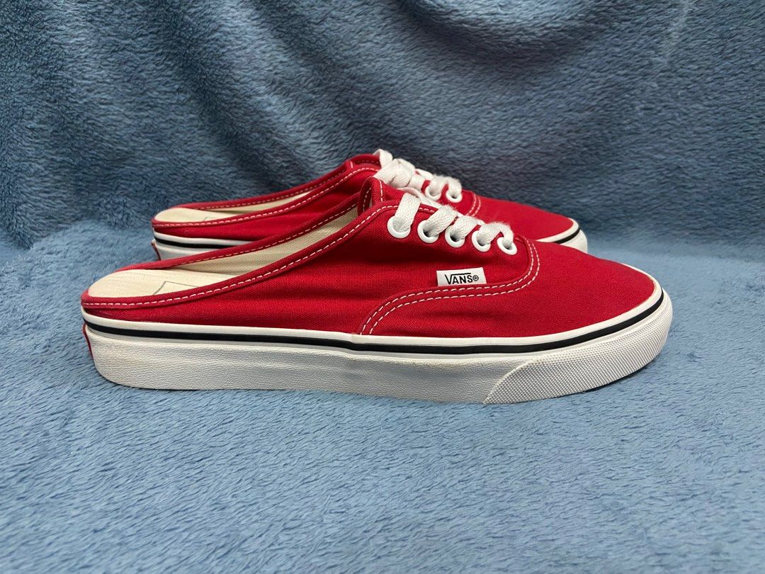 Vans Authentic Mule Red (Category: Sneakers) located in Cebu City. Submitted by jvlz97 (Listing ID 1401320333, Image 1). Description: Excellent Condition No Box .