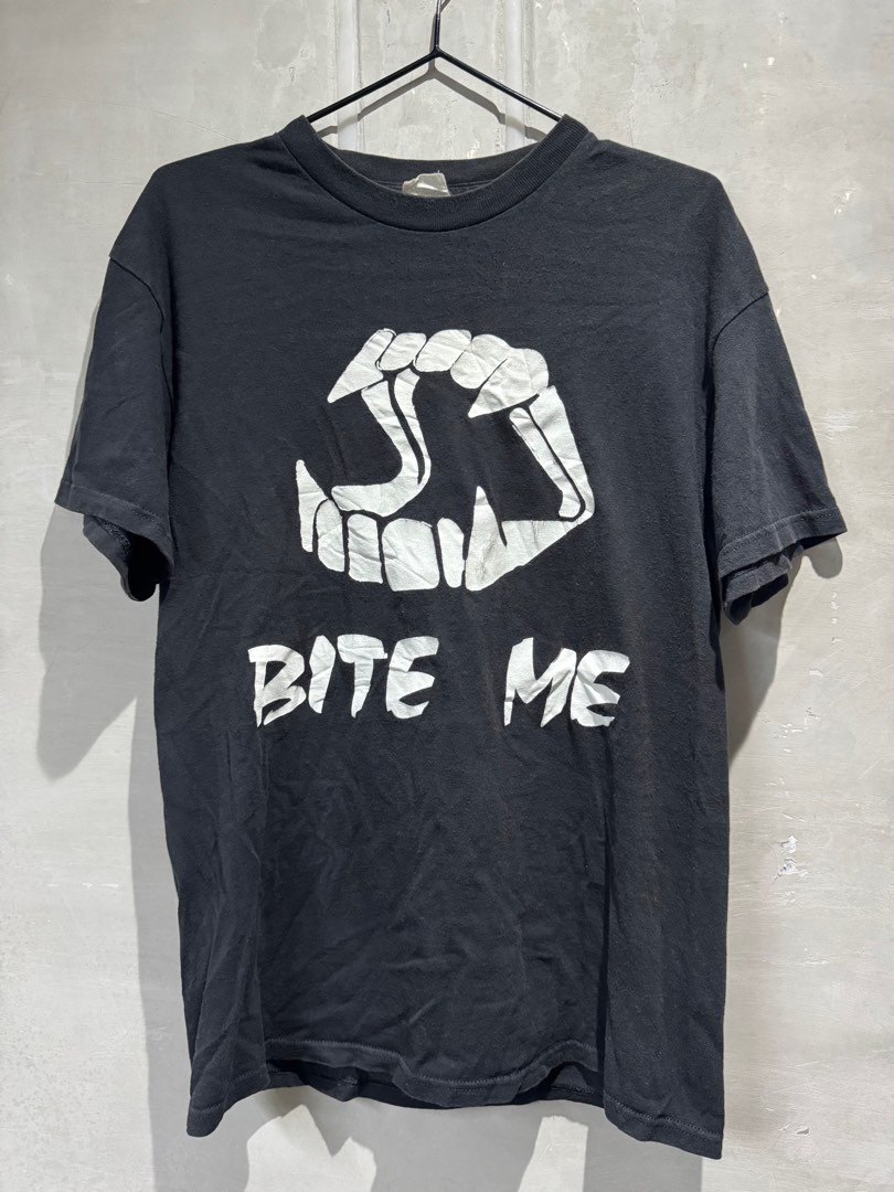 Tribal T-Shirts Vampire Fangs-Maglietta da Uomo Nero X-Large