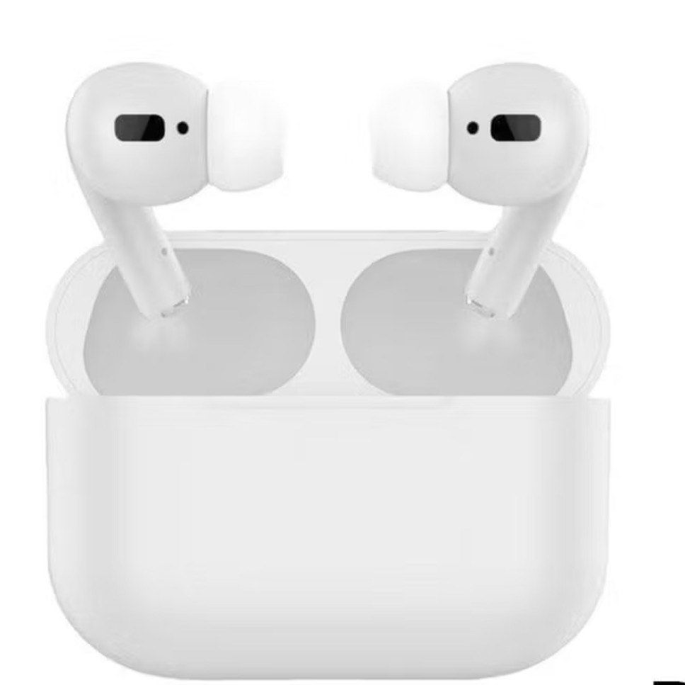 White Wireless Earphones with Charging Case
