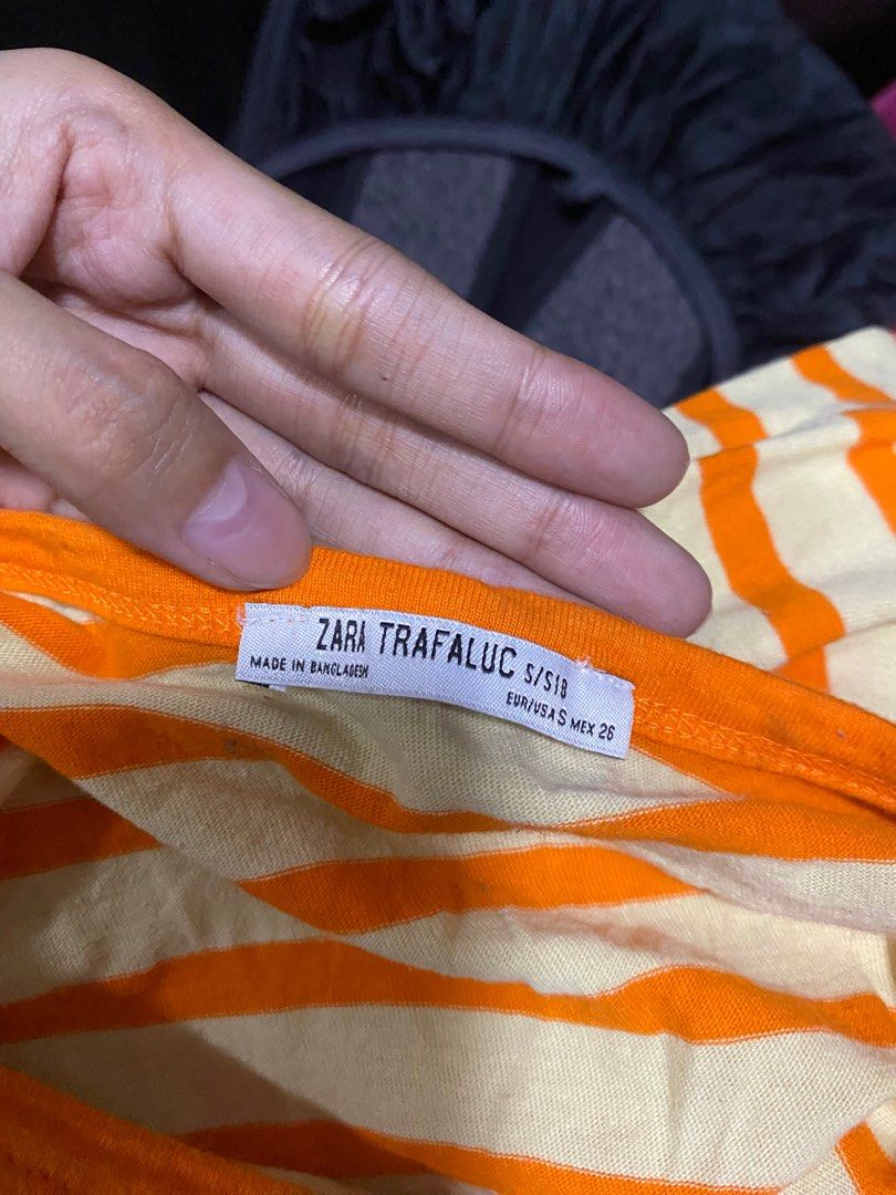 Zara striped shirt (Category: Shirts) located in Paranaque City. Submitted by d_clutterss (Listing ID 1401245373, Image 2). Description: - needs iron only! - no flaws - authentic zara - rfs decluttering .