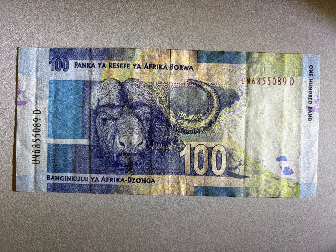 南非🇿🇦100 蘭特紙幣, 興趣及遊戲, 收藏品及紀念品, 錢幣- Carousell