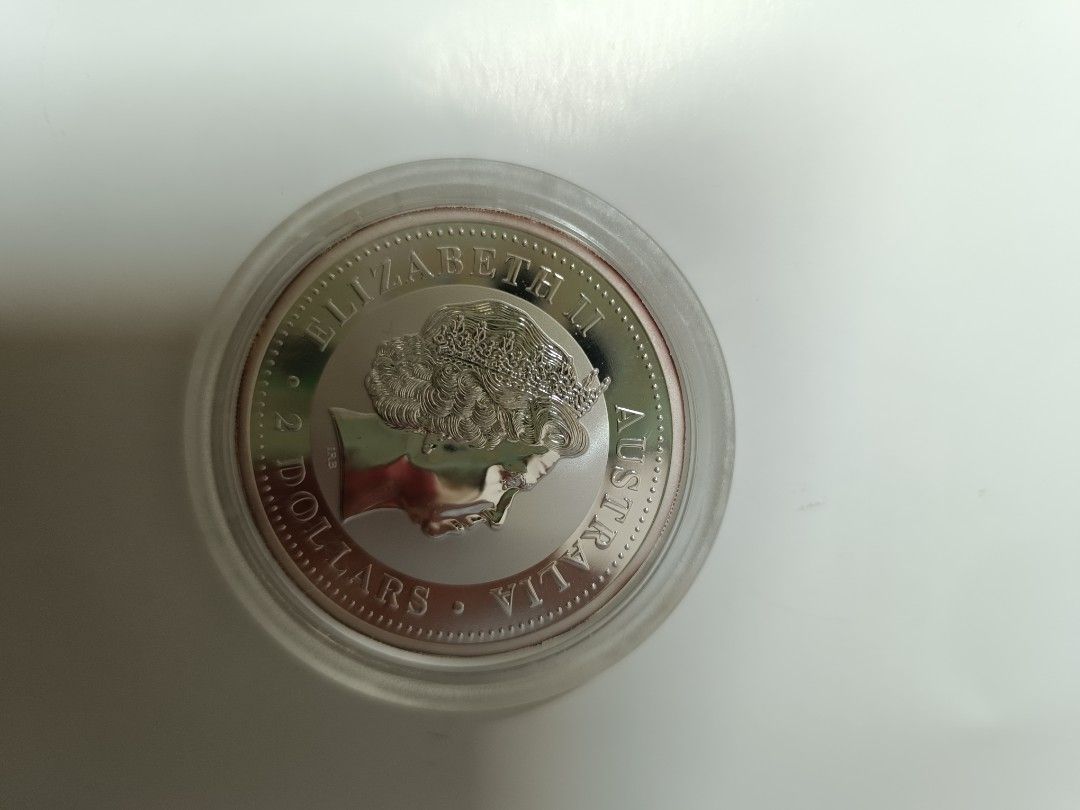 2000年澳洲龍年紀念幣2OZ 少有UNC, 興趣及遊戲, 收藏品及紀念品, 錢幣- Carousell
