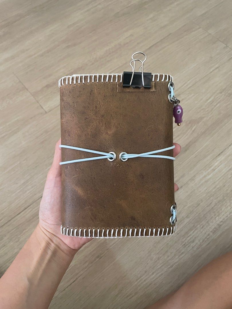 A6 Leather Tri-fold Journal Folio (Category: Stationery & School Supplies) located in Cainta. Submitted by aroserod (Listing ID 1401357384, Image 3). Description: Handcrafted Louise Carmen | Paper Republic Inspired Leather Tri-fold Journal With free inserts/notebook. Can customize other colors, charms, size #journal #journaling #louisecarmen #paperrepublic .