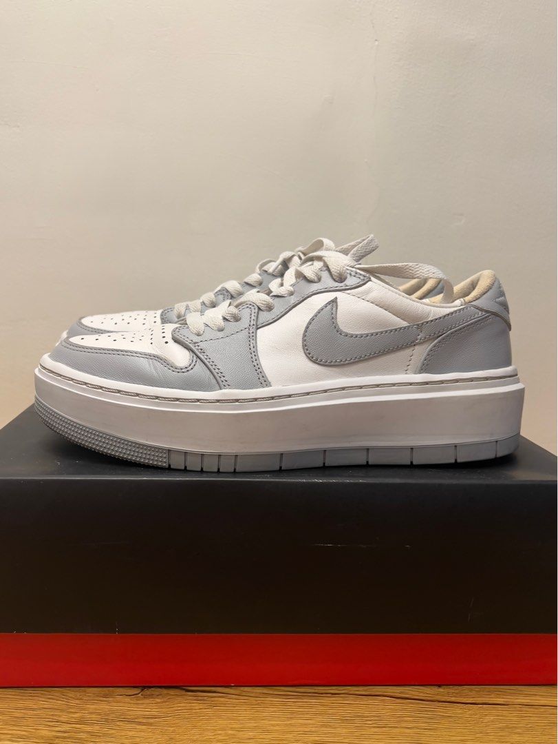 Air Jordan 1 Elevate Low (Category: Sneakers) located in Manila. Submitted by stylishmeowmeow (Listing ID 1401398381, Image 3). Description: Negotiable White/Wolf Gray US Size W8.5 .