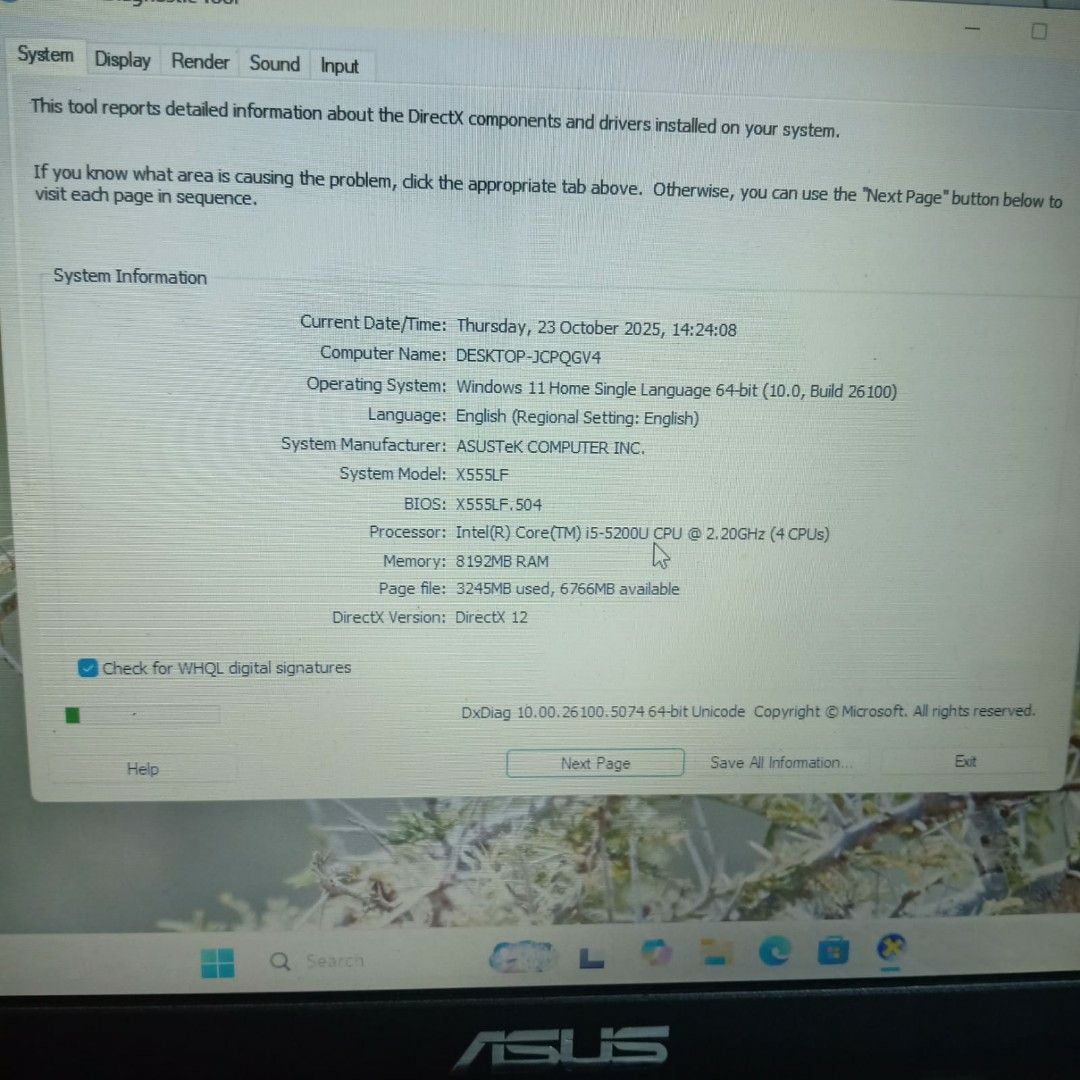 Bu jual Asus A555L 8gb 512gb, Elektronik, Komputer, Laptop di