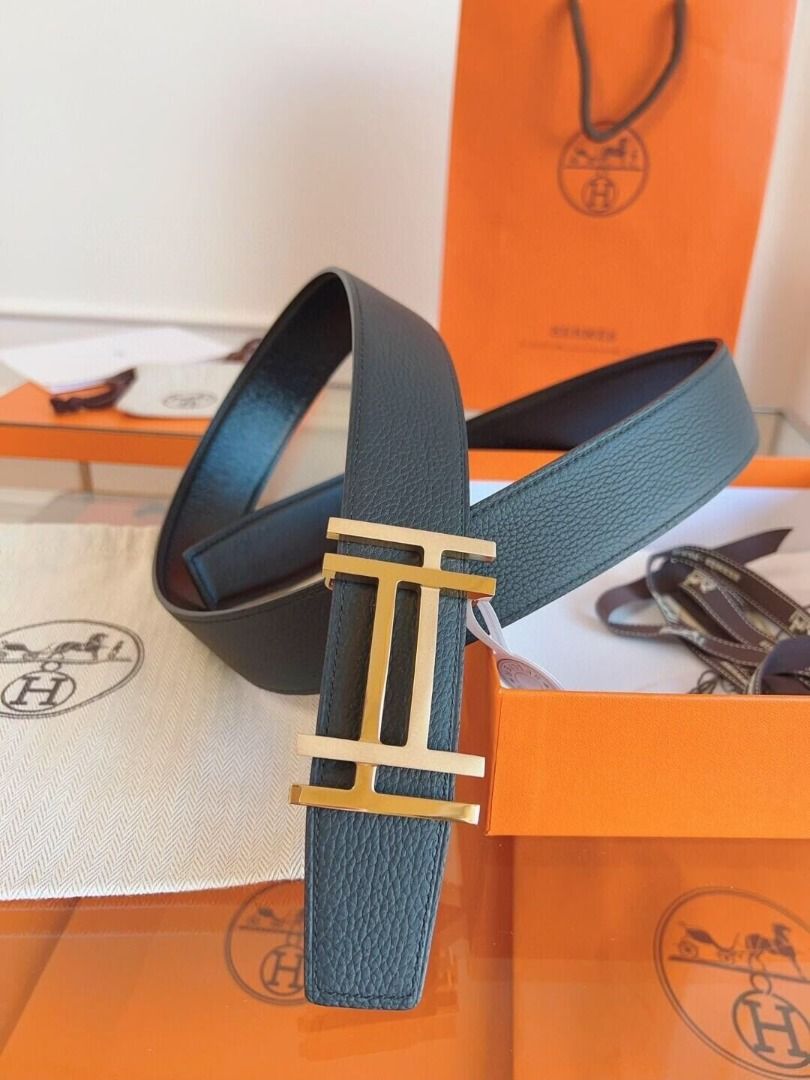 Hermes 愛馬仕男士小牛皮皮帶，搭配H型皮帶扣, 女裝, 手錶及配件, 腰帶- Carousell