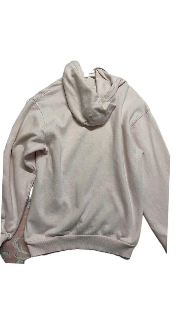 H&M Pink Hoodie (Category: Coats, Jackets and Outerwear) located in Manila. Submitted by declutterrrrrrrph (Listing ID 1401398776, Image 2). Description: - Pink hoodie - Classic design - Features a hood and front pocket - Long sleeves - Ribbed hem and cuffs - Made of soft material - Perfect for casual wear - Versatile and easy to pair with different outfits.