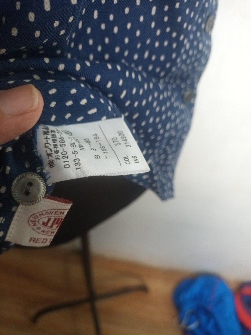 j.press Navy Blue Polka Dot Blouse (Category: Blouses) located in Paranaque City. Submitted by vanessa0214 (Listing ID 1401387323, Image 3). Description: jpress navy blue polka dot button down long sleeves polyester .