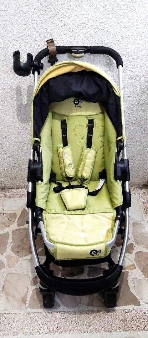 Kiddy Click 'n Move 1 Baby Pram Stroller (Category: Strollers) located in Manila. Submitted by anix_box (Listing ID 1401456743, Image 2). Description: Kiddy Click 'n Move 1 Baby Pram Stroller 💰Price: 2500pesos💰 Korea Imported Color: Apple Green No guard rail ⭐FREE Mother Cup Holder ⭐FREE Forb bag hook Clean, ready to use, clingwrap, ready to ship Features & details ✅Mesh ✅Versatility - Has a reversible seat unit for front and rear facing ✅Safet