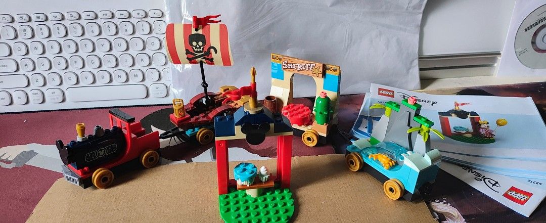 Lego Disney train set (Category: Lego & Building Sets) located in Cavite. Submitted by bricklairmanila (Listing ID 1401393700, Image 1). Description: Minifigures not included authentic lego sold as is newly built .