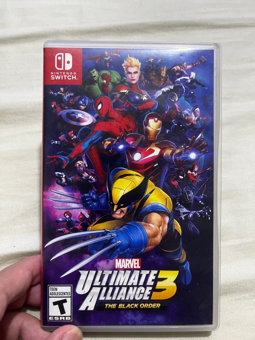 Marvel Ultimate Alliance 3: The Black Order - Nintendo Switch (Category: Nintendo) located in Quezon City. Submitted by jahyan (Listing ID 1401415764, Image 1). Description: - Marvel Ultimate Alliance 3: The Black Order for Nintendo Switch - Includes game cartridge - Features game case with Marvel characters - Rated T for Teen by ESRB - Physical copy.