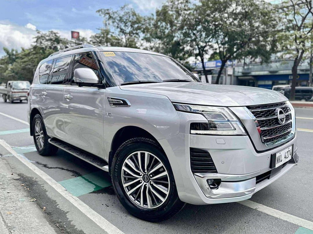 Nissan Patrol Royale Auto (Category: Used Cars) located in Manila. Submitted by quality_cars (Listing ID 1401371453, Image 2). Description: Good evening send ako new unit sainyo for posting 2025 Nissan Patrol Royale Price: ₱3.845M ✅ FINANCING IN HOUSE ✅ TRADE IN ‼️ JANUARY 2025 RELEASED ‼️ GUARANTEED BRAND NEW CONDITION January 2025 Released 6tkm+ LOW ORIGINAL MILEAGE Automatic Transmission 4x4 5tkm PMS done AT NISSAN 5.5L Turbo V8 Gas Engine 360