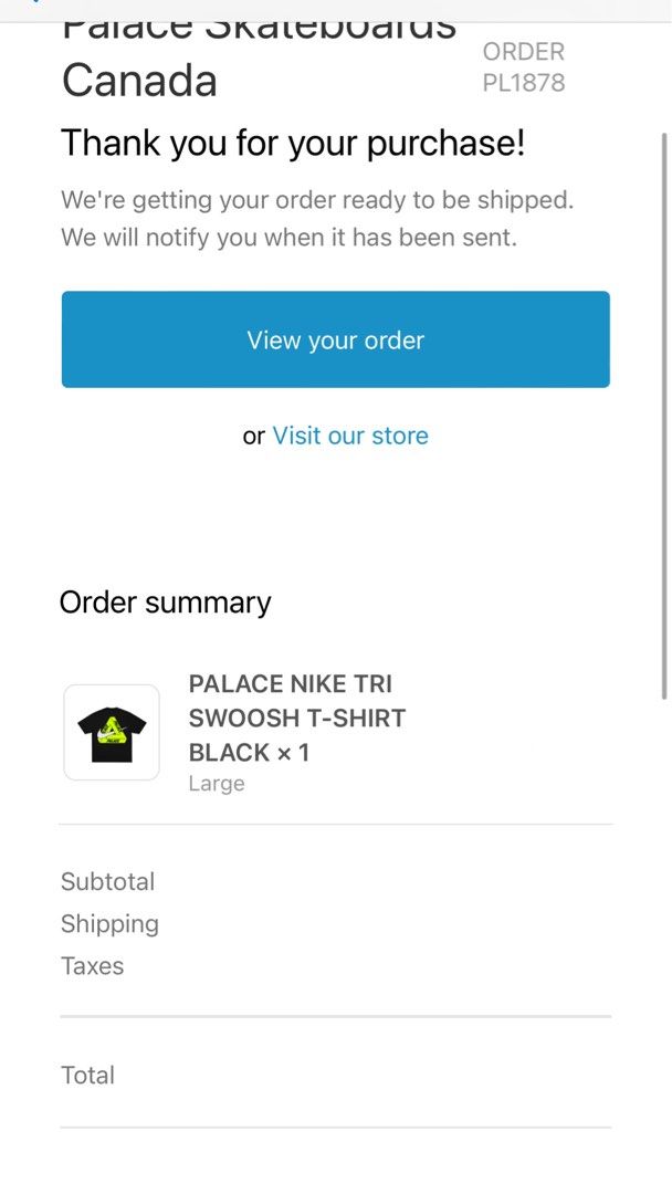 PALACE x Nike Tri Swoosh T-Shirt White L Palace x Nike Triferg Tee