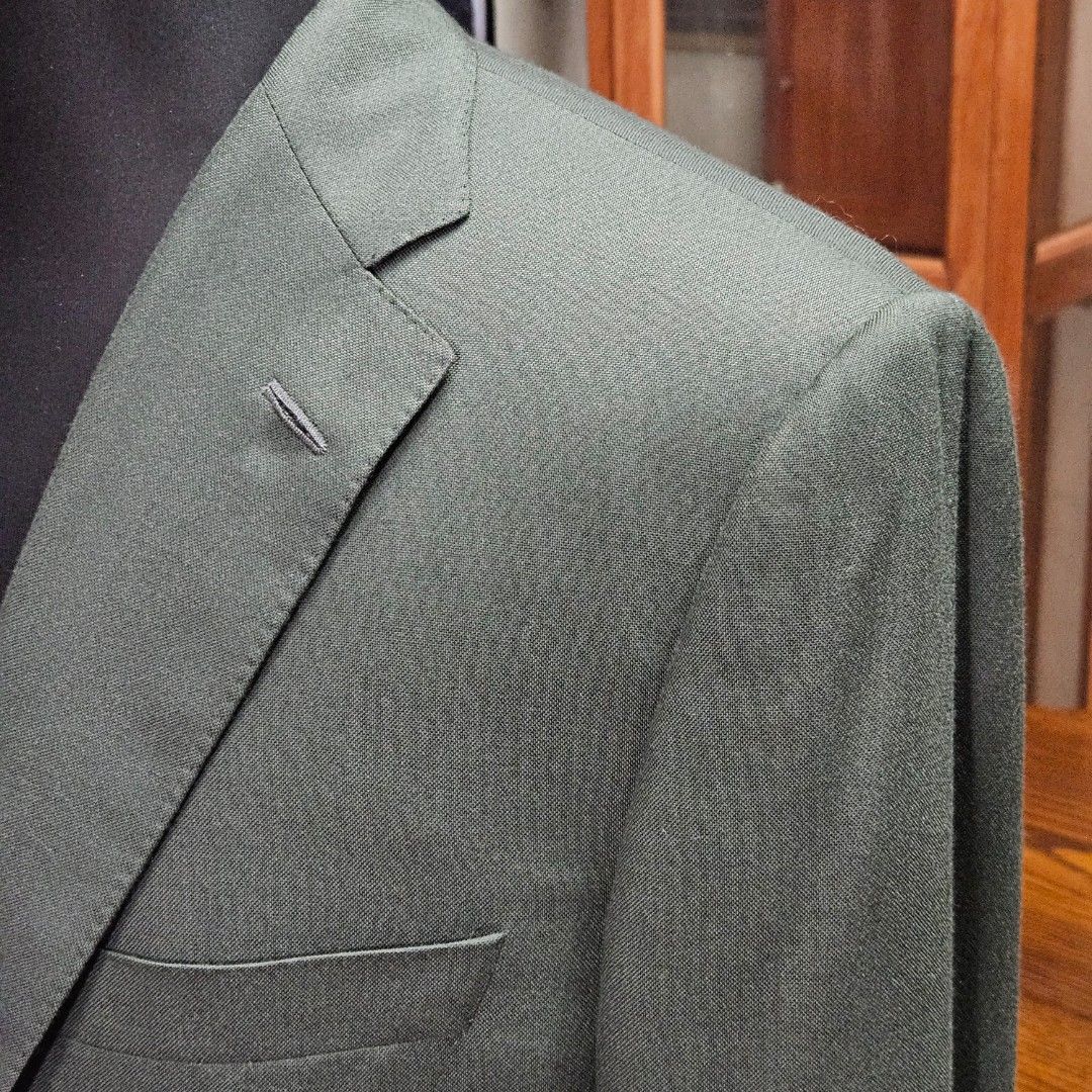 Paul Stuart Sage Green Sport Coat (Category: Coats, Jackets and Outerwear) located in San Juan City. Submitted by thetropicaltweed (Listing ID 1401501547, Image 3). Description: Condition: Little to no signs of wear and usage. May have some light creasing from storage and transportation Measurements (inches): Chest (pit to pit) - 21.5 Shoulders - 17.5 Waist - 19.5 Length (Back) - 29.5 Sleeve Length - 24.5 Sleeve Width - 11 Sleeve Hole - 5.5 Note: