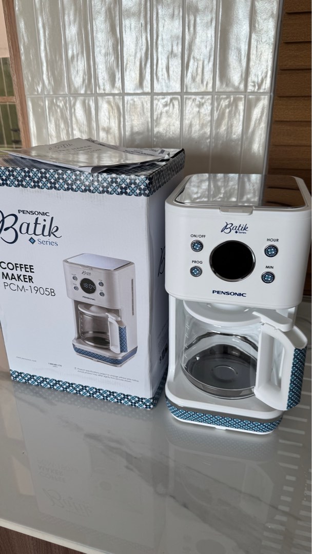 Pensonic Batik Series Coffee Maker PCM-1905B, TV & Home Appliances ...