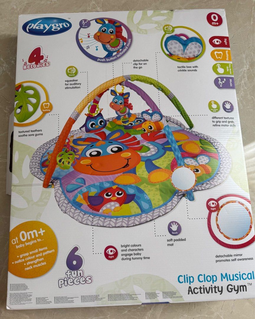Playgro Clip Clop Musical Activity Gym BRAND NEW, Bayi Anak