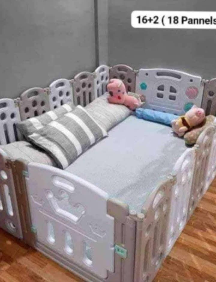 Playpen with Multiple Panels (Category: Infant Playtime) located in Taguig. Submitted by digitalknowledgehubfornurses (Listing ID 1401388226, Image 3). Description: ▪️PLAYPEN▪️ FREEBIES: ✅ With Balls ✅ With Basket ✅ With Mat AVAILABLE SIZES & COLORS: ✅ 10+2 — 155x118x60cm (Green, Pink, Gray) ✅ 12+2 — 160x160x60cm (Green, Pink, Gray) ✅ 16+2 — 200x200x60cm (Green, Pink, Gray) BRAND NEW ❗ 📍 Taguig City / Metro Manila 💳 COD via cash, GCash, or bank